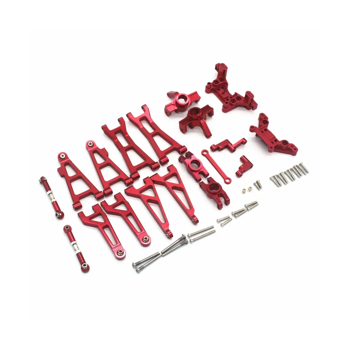 B-M Metal Suspension Arm Steering Block Set for HBX 16889 16889A 16890 16890A SG1601 SG1602 1/16 RC Car Upgrades Parts Kit,1