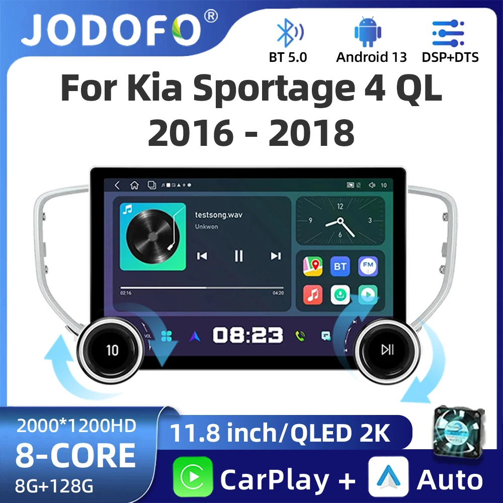 

11.8" 2K Car Radio For KIA sportage 4 QL 2016-2018 2Din Android Stereo GPS Autoradio Multimedia Video Player Navigation Carplay
