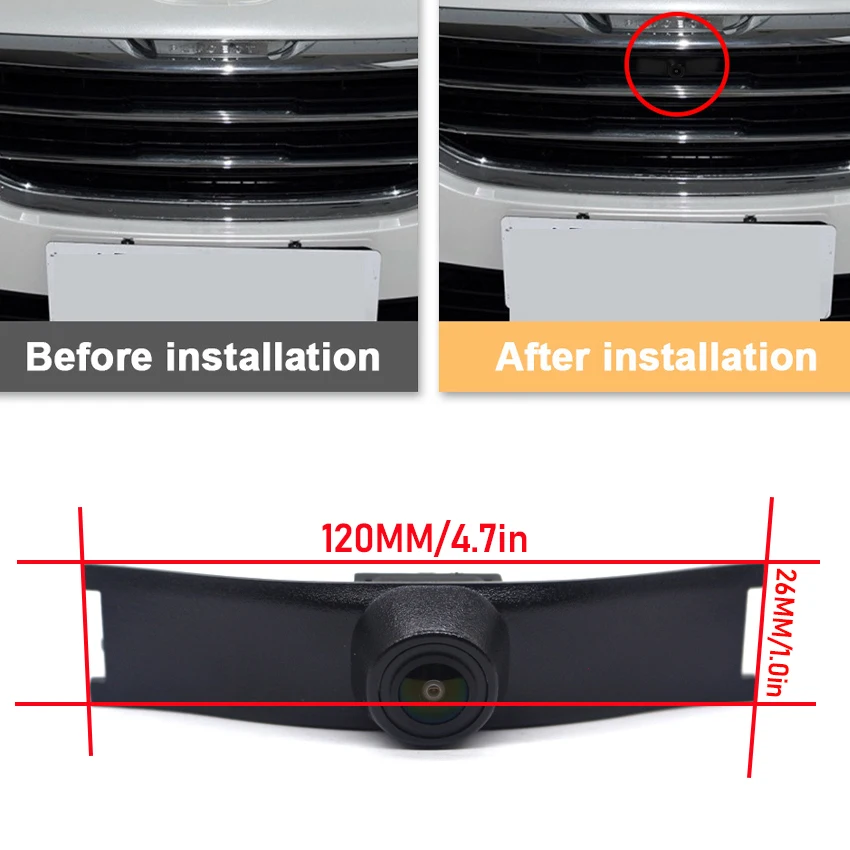 Car Front Grille Camera For Peugeot 3008 2013~2019 2020 Car Special Front HD Camera High Quality Waterproof Night Vision CCD