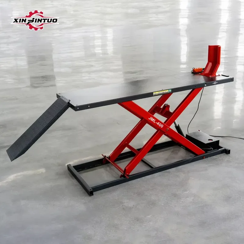 Motorcycle Lift CE Wholesales 880LB CE Hydraulic Scissor Steel Motorcycle Lifter Table Bed Repair Motorcycle