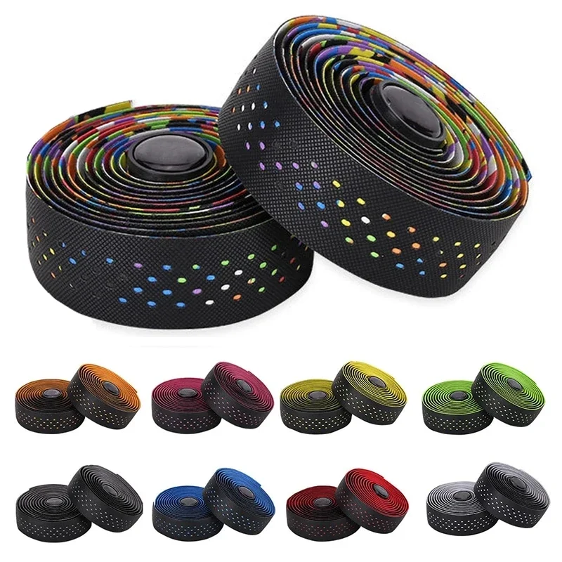 Road Bike Tape Race Handlebar Tapes Wrap Breathable Shock Absorber Cycling Speed Bicycle Handlebar Winding Wrapper Bike Belt