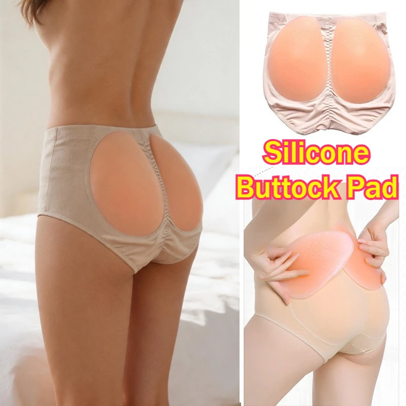 Women's Silicone Foam Hip Pads Sets with Panties Trainning Shorts Lift Push Up Buttock Elastic Cushion Exercise Sexy Mini Pants