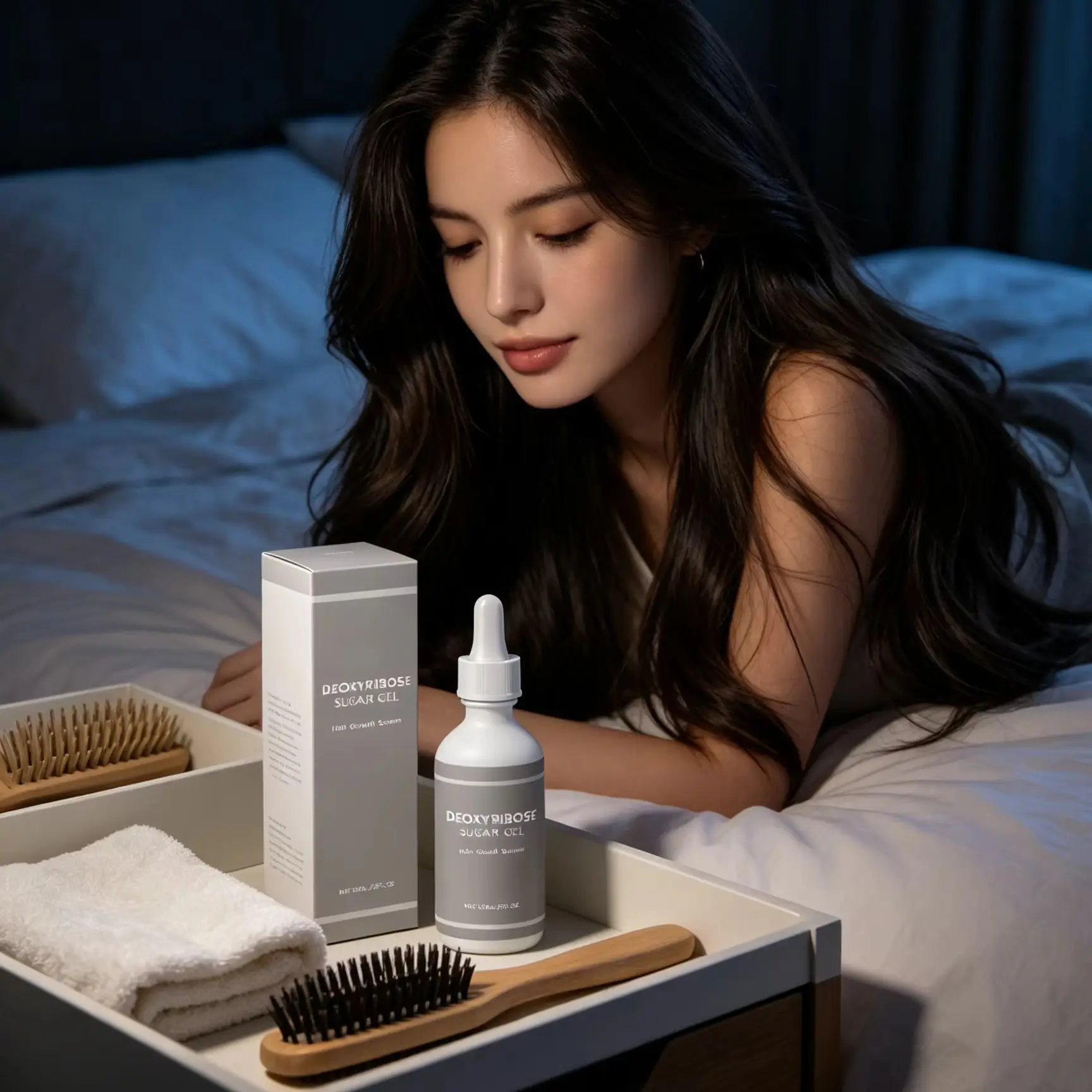 Thicken Hair Growth Serum Rosemary Shiny Moisturizing Hair Root Strengthening Anti Frizz Castor Oil Prevent Hair Loss Serum 60ml