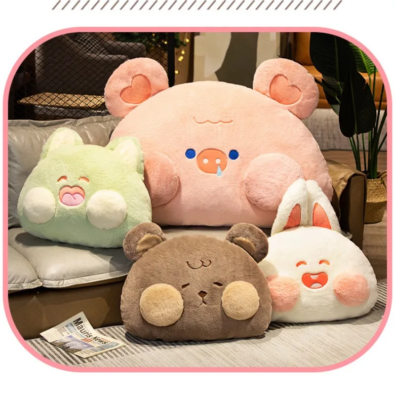 Cute Sweet Cat Pig Bear Rabbit Plush Toys Lovely Stuffed Animals Plushies Dolls Soft Throw Pillow Cushion Home Decor Girls Gifts