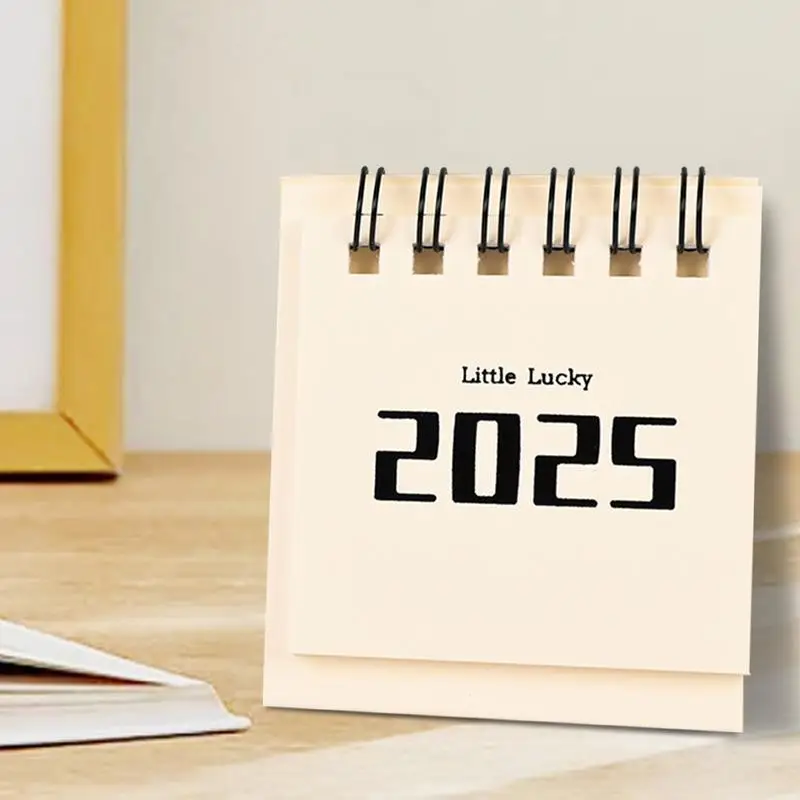 2024-2025 Desk Calendar Small Monthly Desktop Standing Calendar From Aug. 2024 To Dec. 2025 Writable Flipping Academic Year Desk