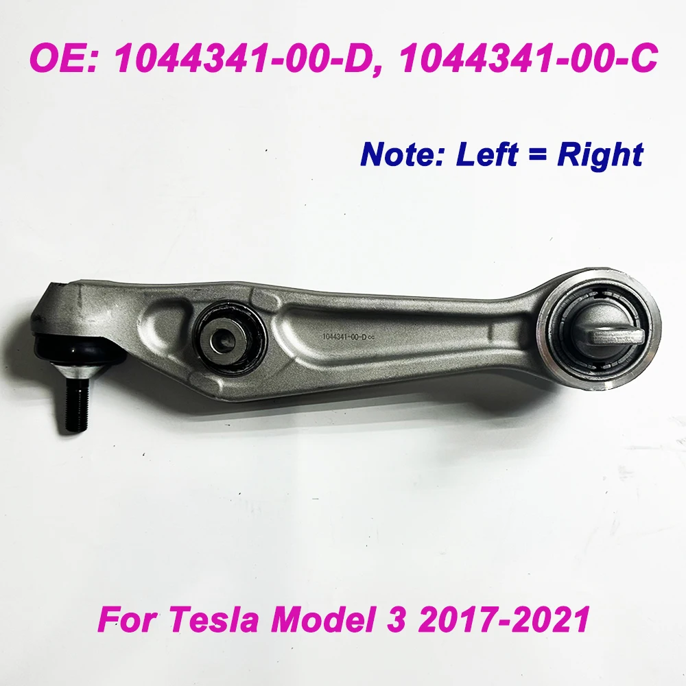 

NEW 1044341-00-D 104434100D For Model 3 2017-2021 LH RH Front Lower Suspension Straight Control Arm 1044341-00-C 104434100C L=R