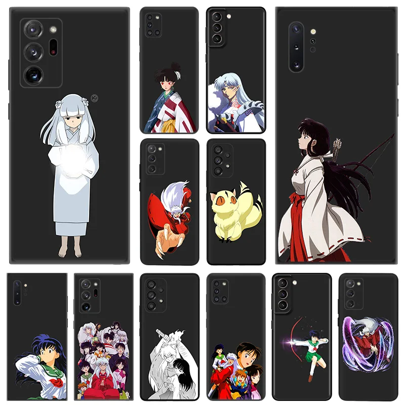 Phone Case for Samsung A35 5G A55 A02 A03 A04 A05 S8 S9 Note10 Plus 9 8 a05s a04e Inuyasha Sesshoumaru Soft Black Silicone Cover