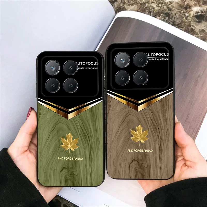 

Golden Cute Maple Leaf For Xiaomi Poco X7 M7 Pro 5G M5 X4Pro 6 4G C65 75 F6 F5 X6 5 7 X5 F7 Ultra M5S 4Pro 5G soft phone case