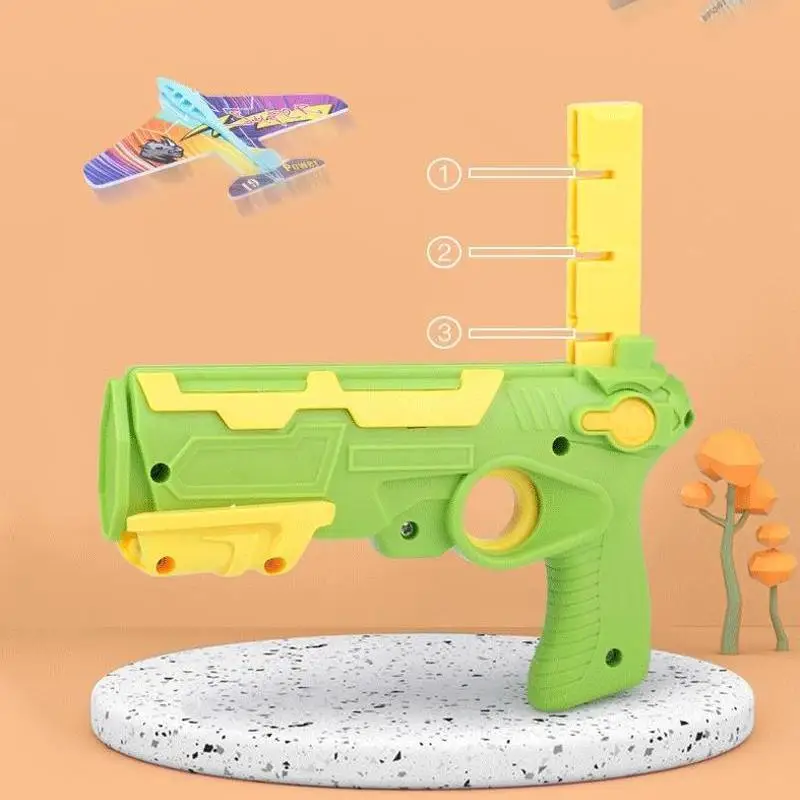 Airplane Launcher Bubble Catapult Toy Funny Airplane Toys For Kids Plane Catapult Gun Shooting Game Gift