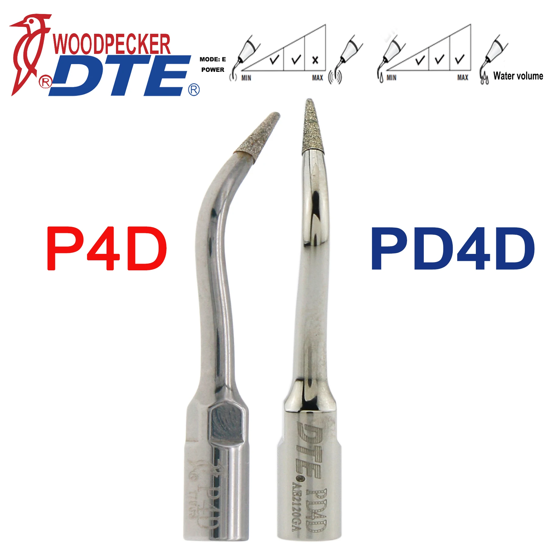 

Original Woodpecker DTE Dental Tips Ultrasonic Scaler Tips For root canal teatment removing the calcification Fit NSK SATELEC