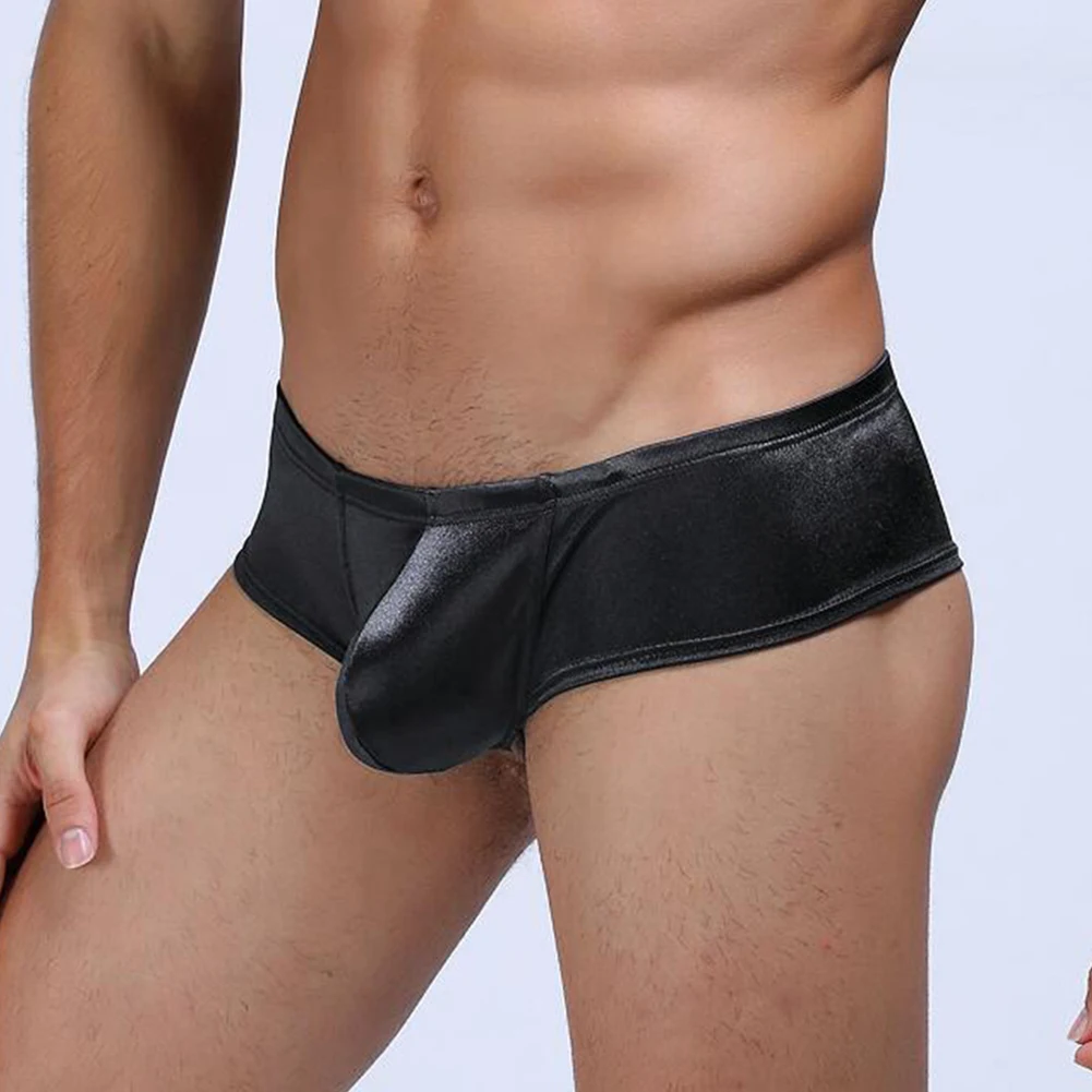 Daily Activities Black Low-Waist Underwear Casual U-convex Underpants Mens Casual Underpants Low Rise Elasticity