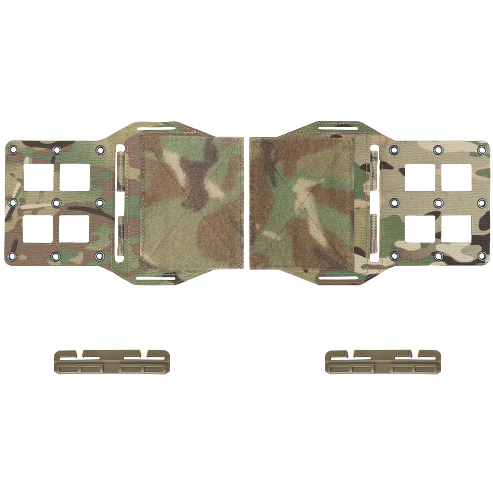 2Pcs LV119 Tactical Vest Plate Carrier MOLLE Expander Wing Radio/556 Mag Pouch Chassis Holder Quick Release Girdle Slide Buckle