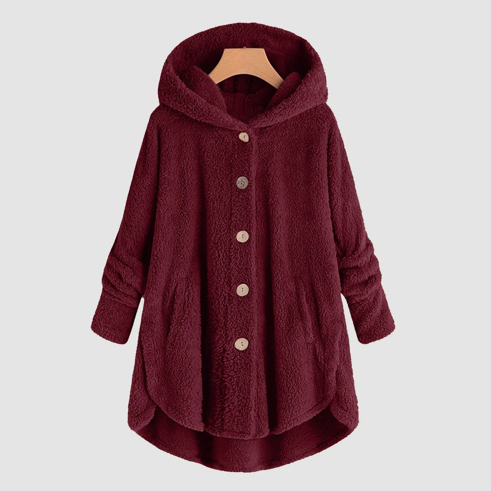 Fashion Thick Female Hooded Overcoat Korean Autumn Versatile Warm Jackets Winter Soft Women Fleece Jacket Coat куртка женская