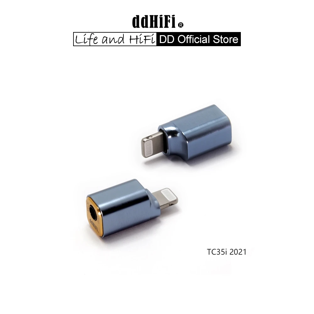 DD ddHiFi All-New Aluminum Alloy TC35i (2021) Light-ning to 3.5mm Compact Dongle Adapter for iOS iPhone / iPad / iPod Touch