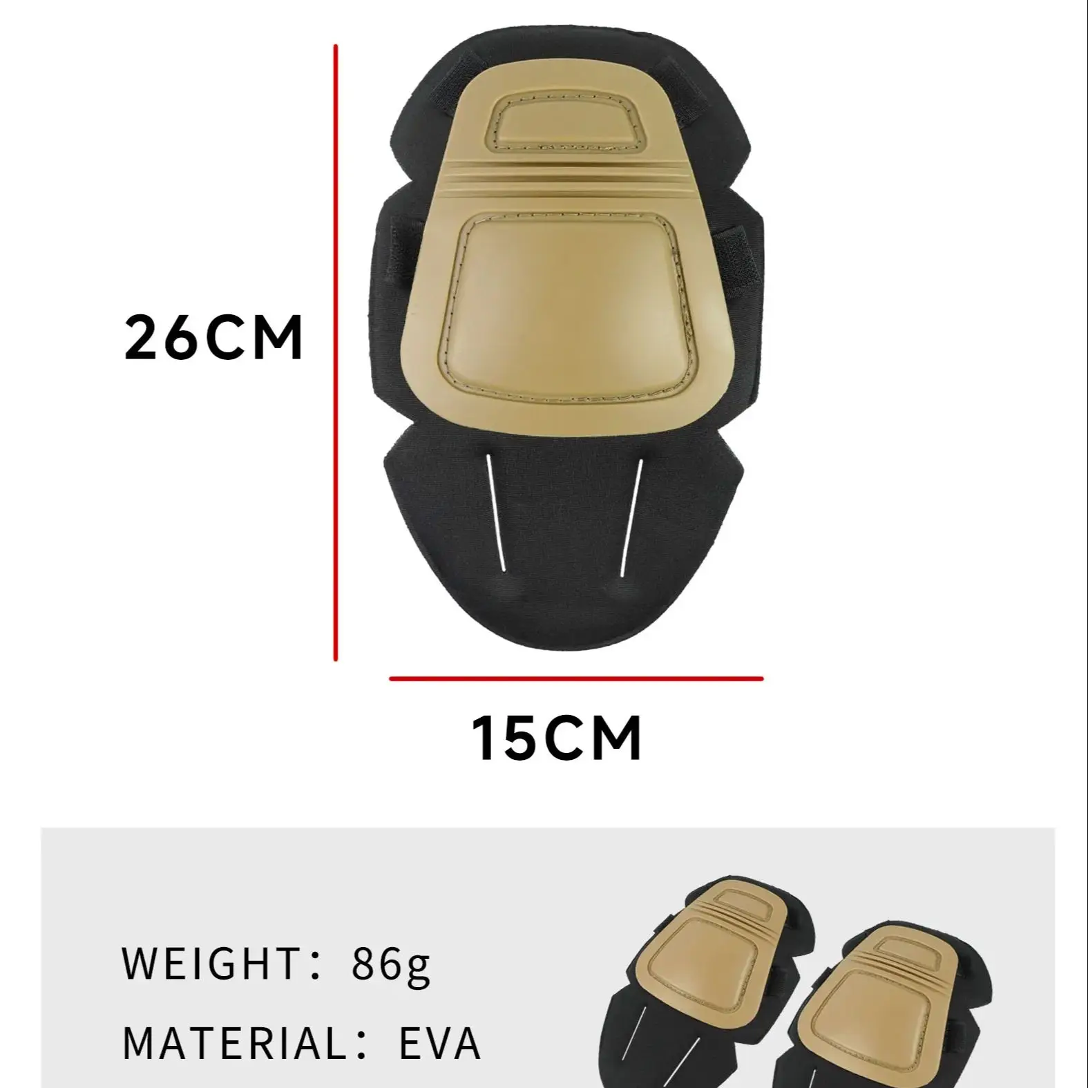 Um par de joelheiras masculinas ao ar livre para calças táticas caminhadas trabalho caça roupas usar acessórios apenas joelheiras