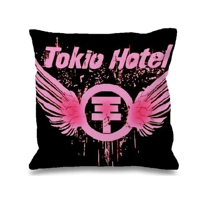 Tokio Hotel 50x50 Cushion Cover 45x45cm Decorative Pillowcase for Living Room Car Decoration Sofa Pillow Home Decor Pilow Covers