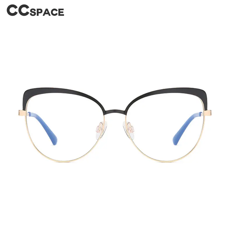 49987 Metal Optical Glasses Frames Anti Blue Light Cat Eye Eyebrow Frame Women Fashion Computer Eyeglasses