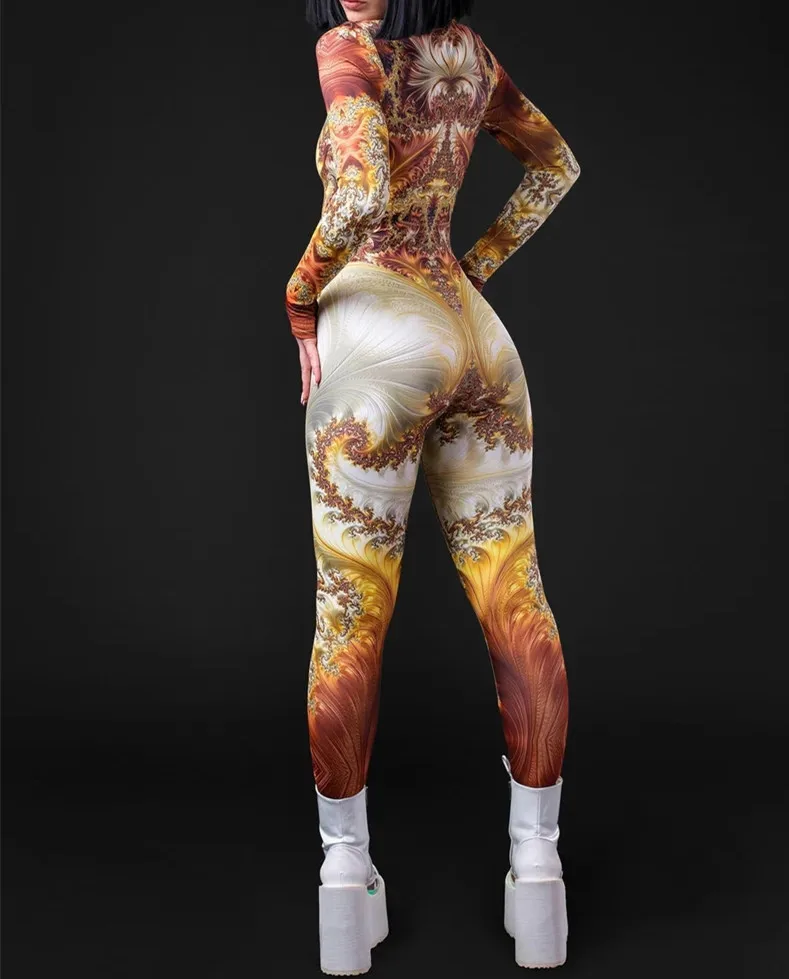 Unisex Steampunk 3D-Digitaldruck Halloween-Party Rollenspiel-Jumpsuit Damen Herren Cosplay-Kostüm Karneval Feiertags-Bodysuit – Detail 27