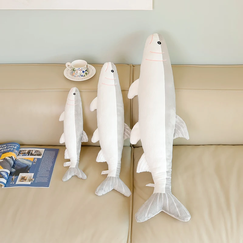 50/70/100Cm Gezouten Vis Knuffel Gezouten Vis Stok Sierkussen Thuis Sofa Decor Slaap metgezel Pop Kid Verjaardagscadeau