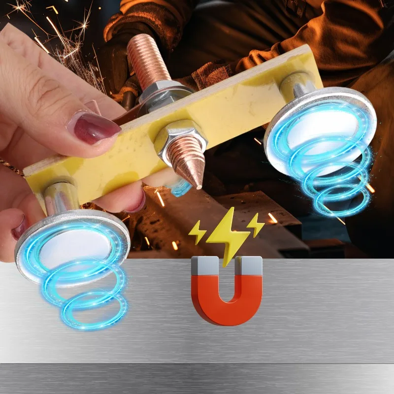Magnetic Welding Ground Clamp Magnetic Welding Fix Ground Clamp Single Double Strong Magnetic Electric Weldings Support Tool