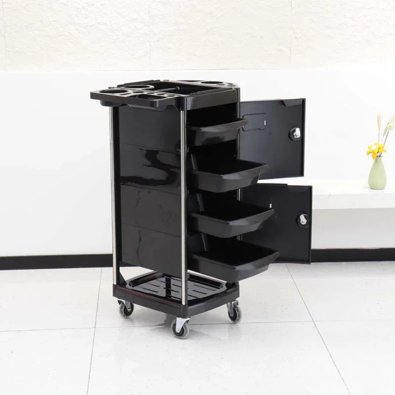 Japanese Style Modern Trolley Multifunctional Luxury Barber Shop Trolley Beauty Salon Storable Furniture Pousser Un Chariot HBSC