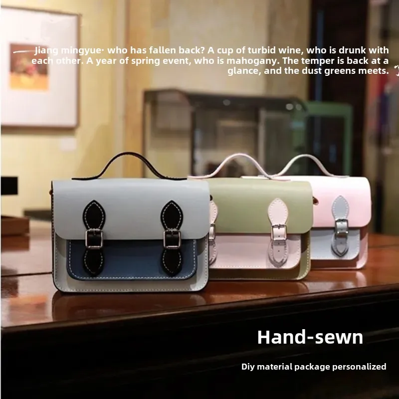 حقيبة كامبريدج العصرية المصنوعة يدويًا للنساء حقيبة كتف كروس من الألياف الدقيقة من الجلد الصناعي بسحاب للإغلاق على طراز الهيب هوب #2