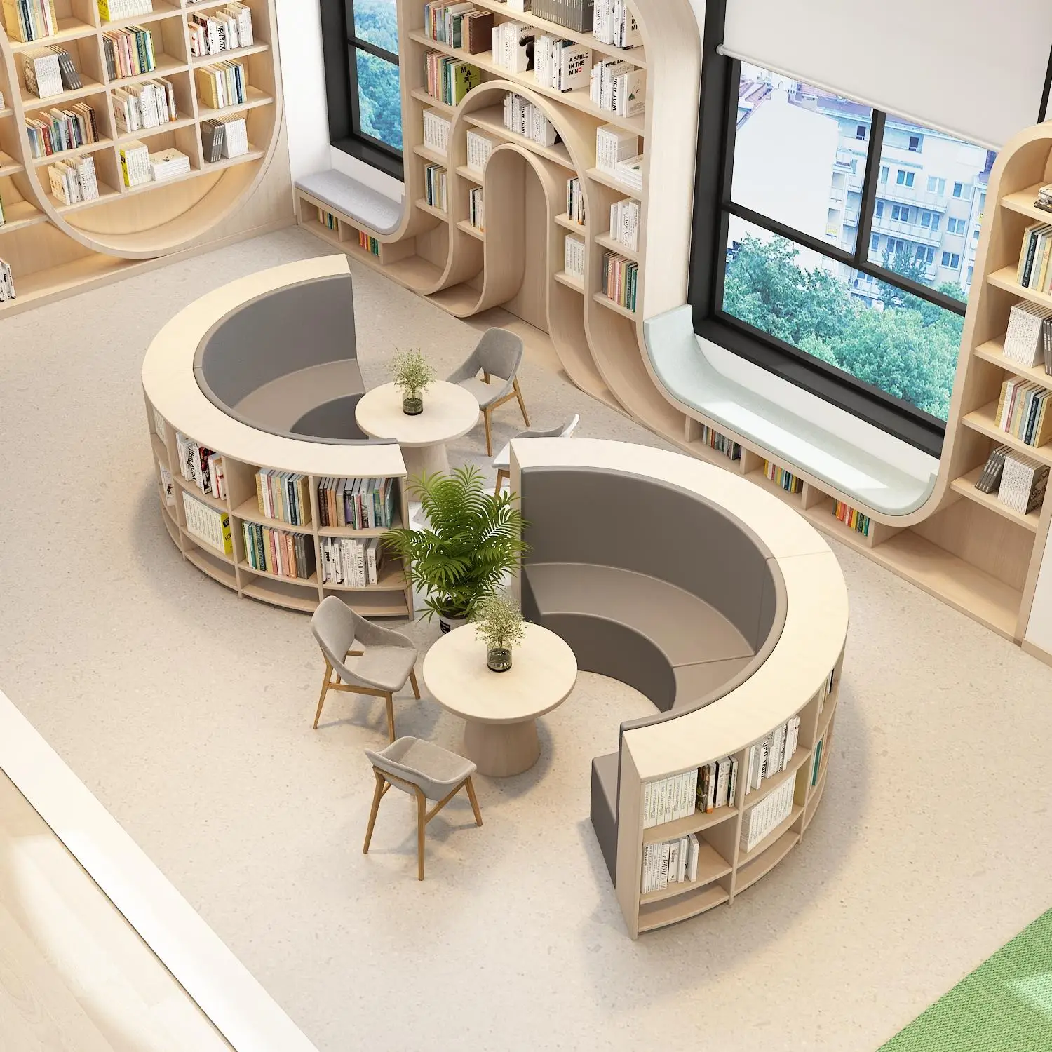 Creative Alien Multifunctional Library Reading Room Reading Leisure Rest Area Sofa Card Seat