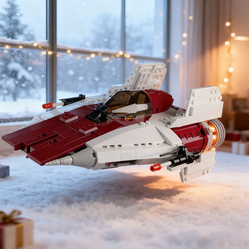 

503pcs MOC RZ 1 A Wing Minifig Scale Star Battle Model Building Blocks Architecture Toy Festival Gifts Education Brick Birthday
