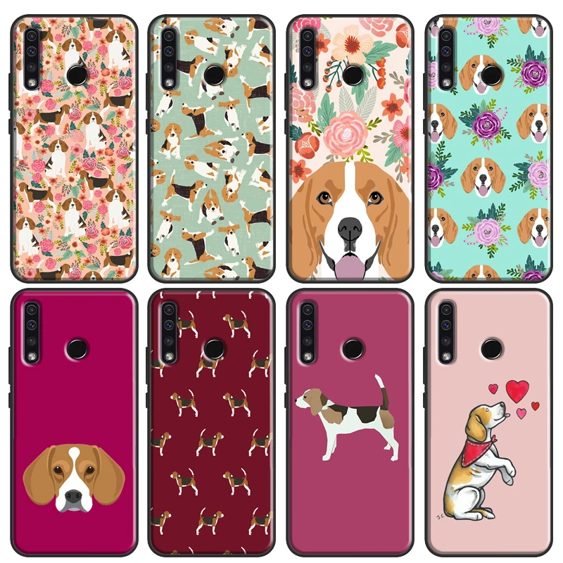 Beagle Floral Dog Cover For Huawei Honor 10 Lite 9 20 10i 8X 9X 10X Lite 8A 9A 8S 9S 4C 6C 7C 7A Pro Cover