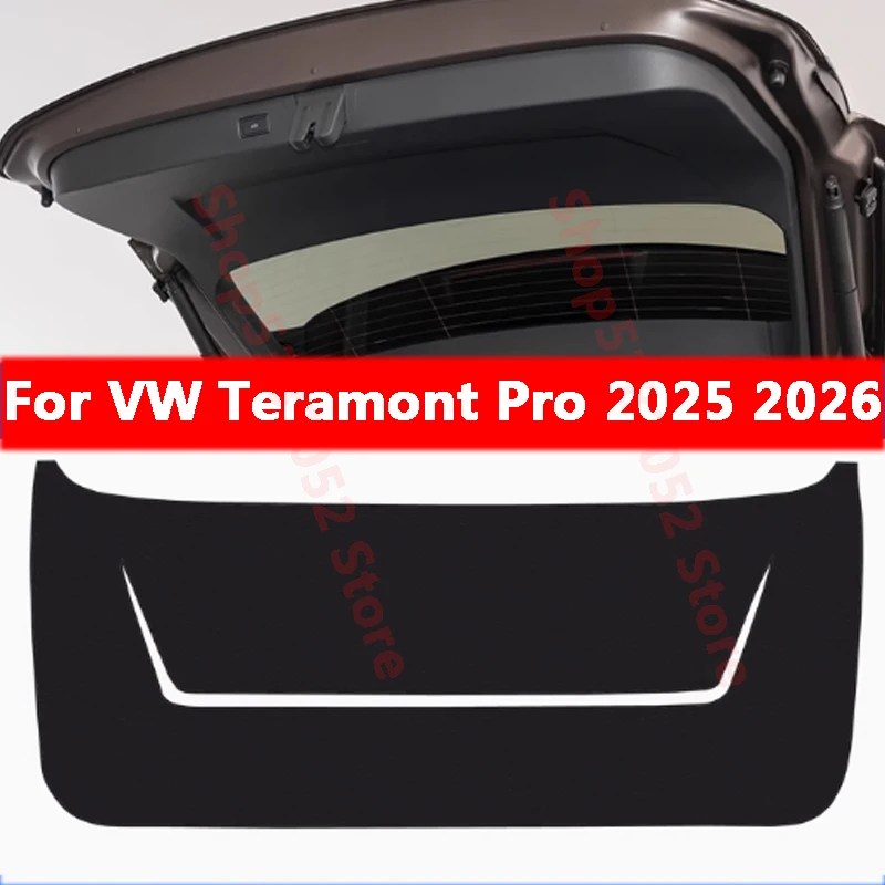 

For VW Teramont PRO 2025 2026 Car Trunk PU Leather Protective Pad Car Trunk Tailgate Protection Sticker Pad Accessories
