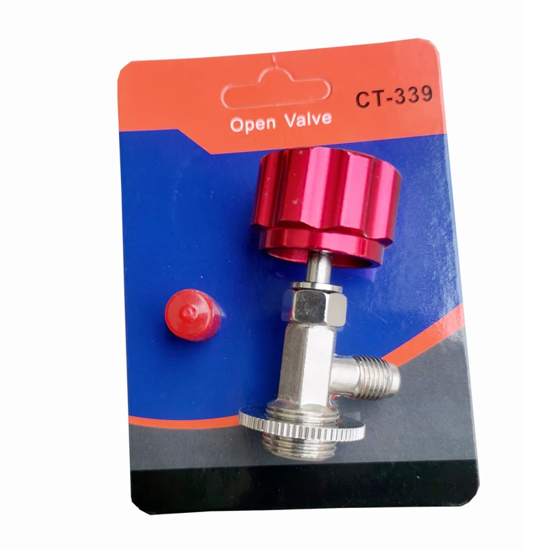 CT-339 Dispensing Valve Bottle Opener 1/4 SAE Connector Mayitr Refrigerant Bottle Can Tap for R12 R22 R6000a R134a R410a Gas
