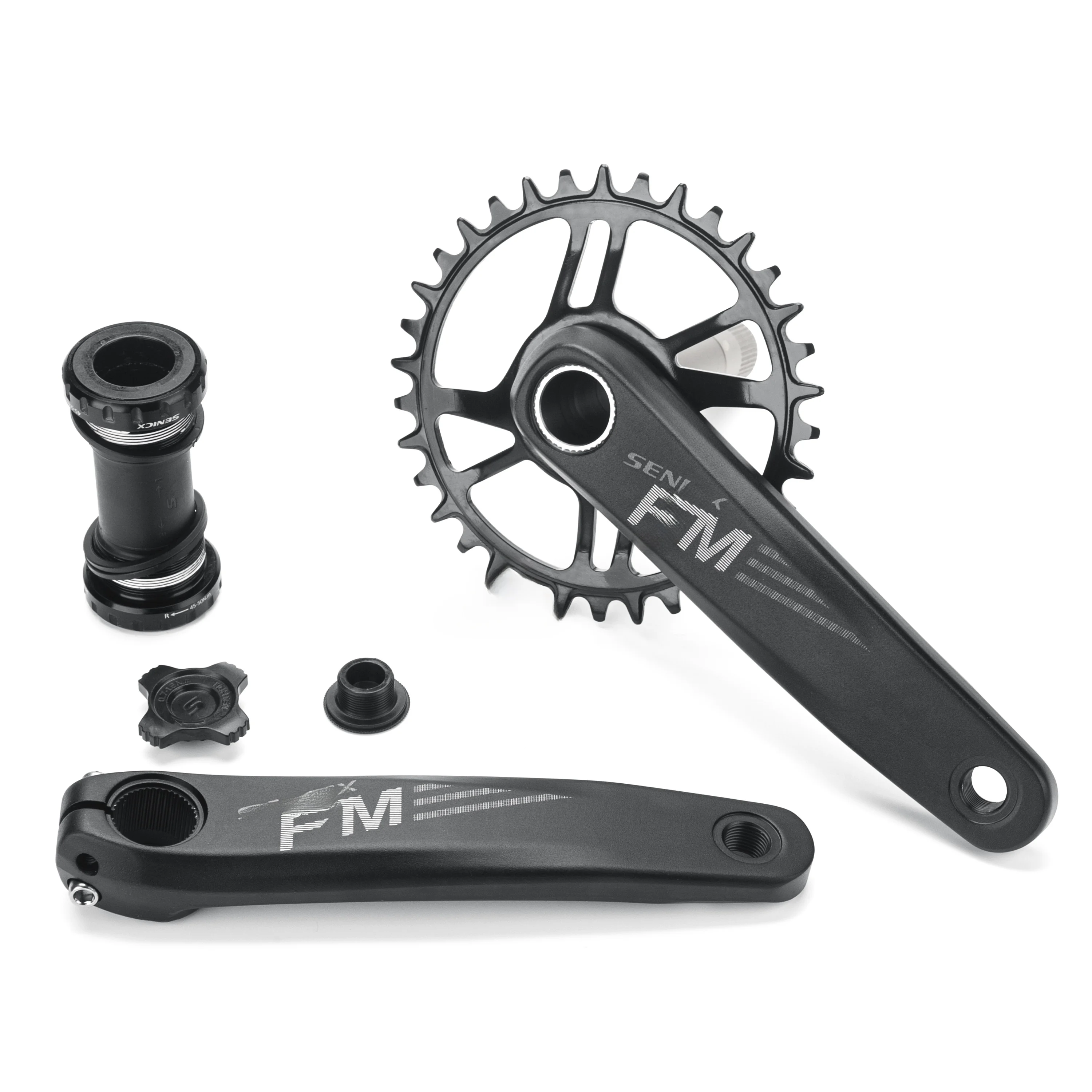 

Ultra-light SENICX FM3 Mountain Bike Bicycle Crankset 24mm Axle Central t Steel Bike Riding Equipment Accories