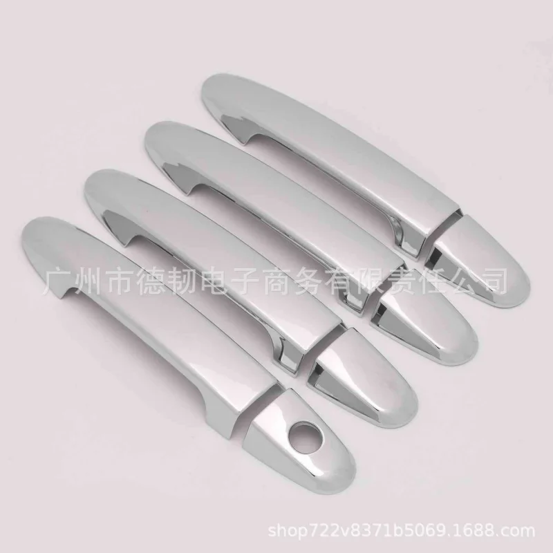 

Применимо07-12Импортная новая хромированная серебряная наклейка на ручку Shengda Santa FeSanta FeCar, украшение на дверную ручку