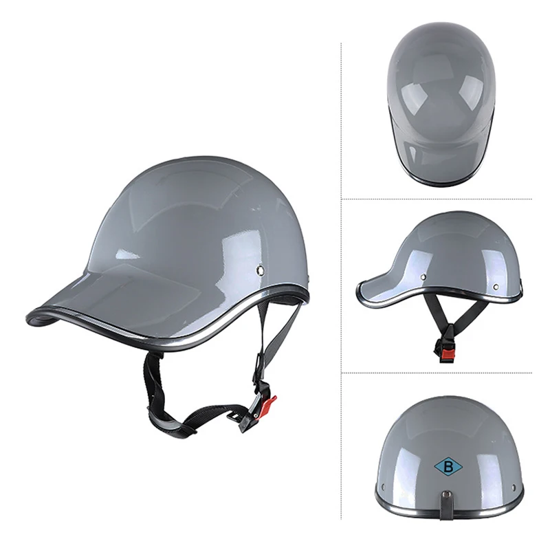 Motorcycle Helmet Adult Baseball Cap Approved Men Women's Moto Supplies Electric Bicycle Motorbike Half Helmet Safety Hard Hat