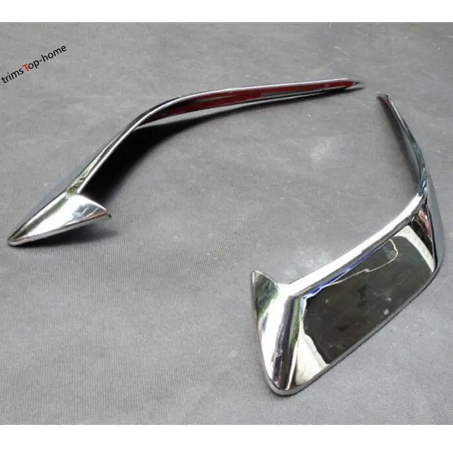 ABS Chrome Front Bumper Fog Lights Lamps Eyebrow Decor Panel Cover Trim For Mazda 3 2014 - 2016 Exterior Decoration Accessories