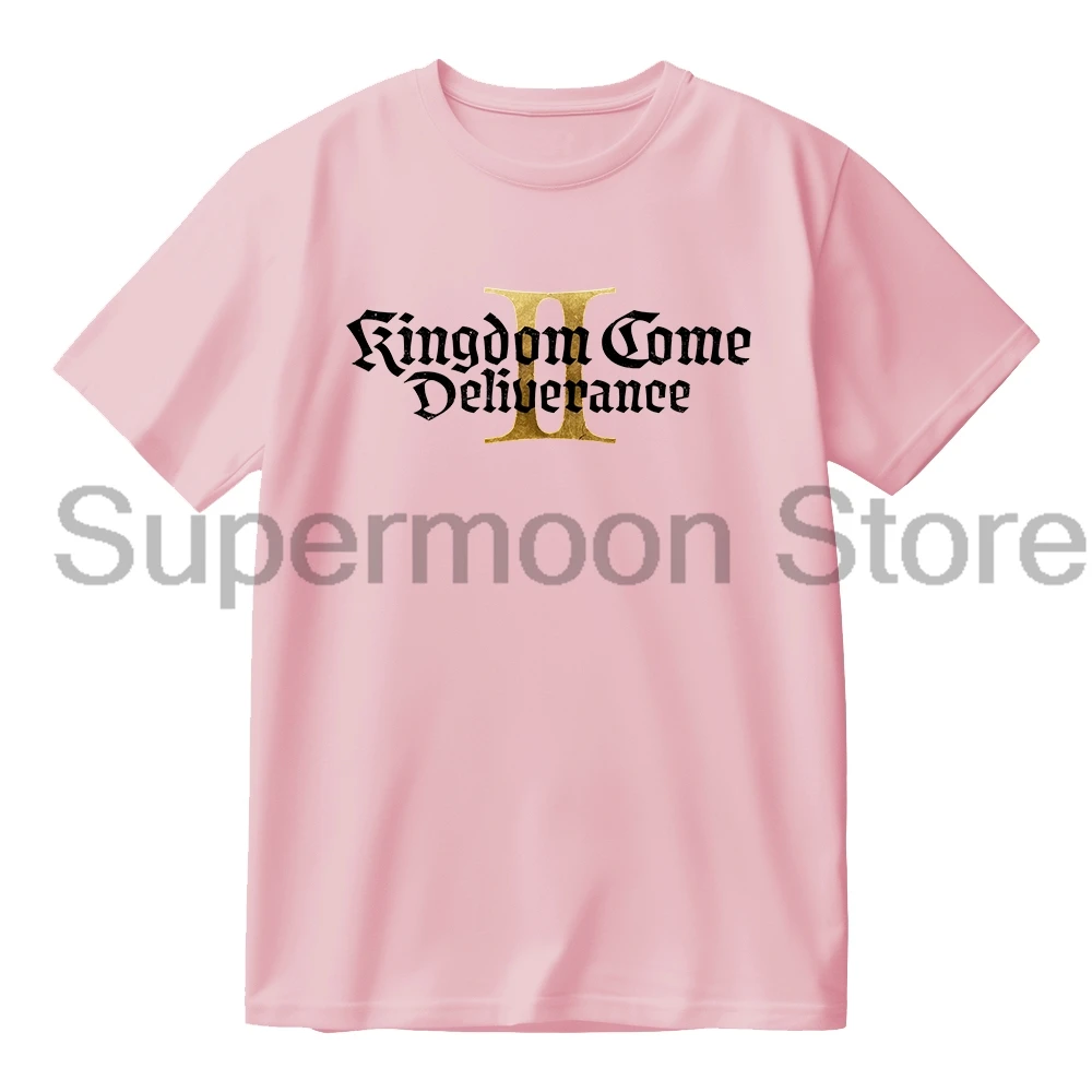 المملكة تعال Deliveryance II لعبة شعار تي شيرت Crewneck قصيرة الأكمام القطن المحملة الرجال النساء الشارع الشهير Harajuku القمم