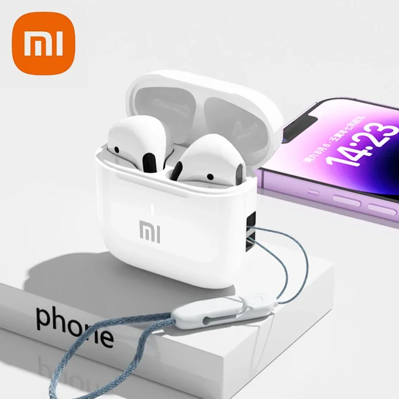 Xiaomi-Bluetooth 5.3ワイヤレスヘッドセット,マイク付きイヤホン,タッチコントロール,防水ipx5,Hfiヘッドセット,キャリングケーブル