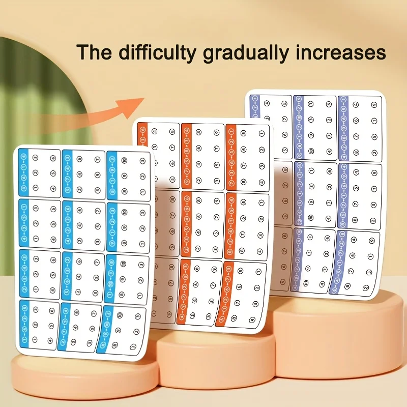 Visual Focus & Attention Training Erasable Pen Training Connection Card | Color and Number Recognition, Id