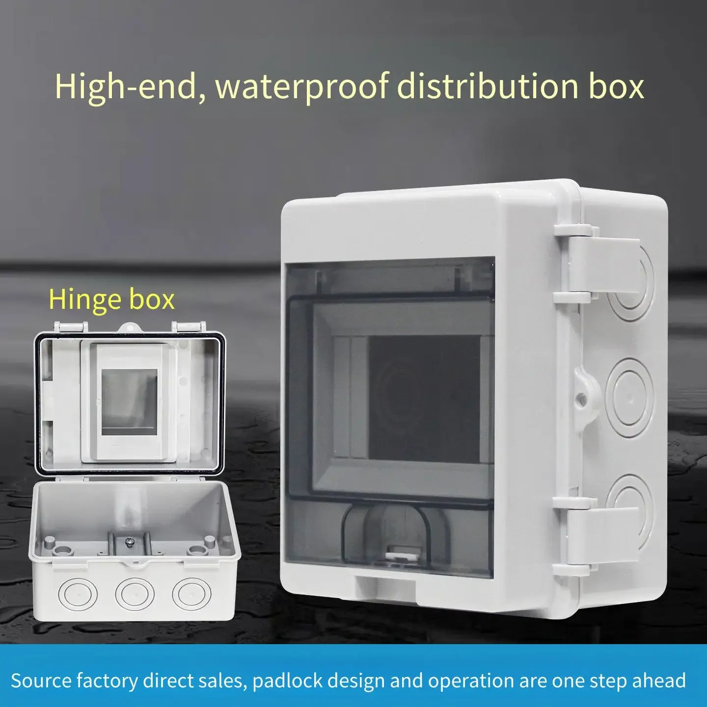 Surface-Mounted Air Switch Box Household Circuit Breaker Charging Pile Leakage Protection Small Electrical Control Box for Home