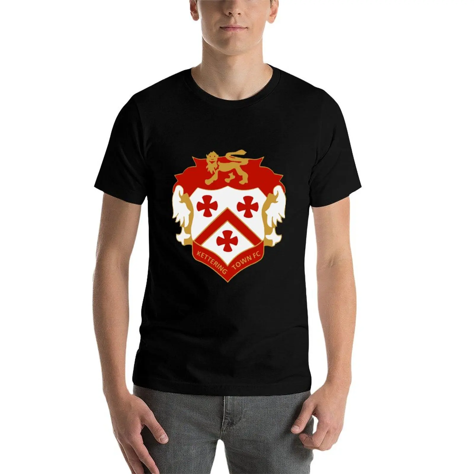 Kettering Town Fc camiseta negra Camiseta de manga corta animal prinfor niños nueva edición ropa para hombre