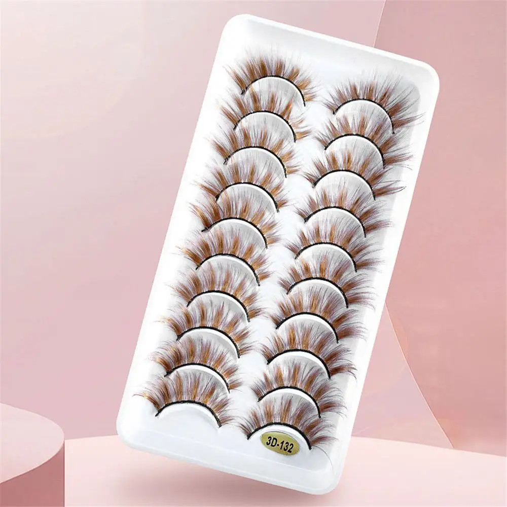 

Eye Makeup Tools Mink Lashes Cat Eye False Eyelashes Brown Lashes Natural Look Fake Eyelashes