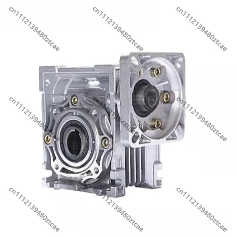 RV040 Worm Gear Reducer Gearbox 5:1-100:1 Ratio 14mm Input Shaft 86mm 80mm 90mm for Nema24 Nema34 Stepper Motor