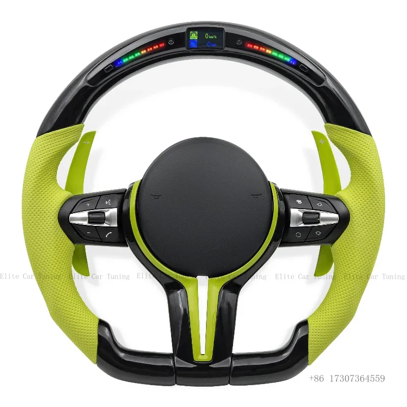 

Модифицированный руль из углеродного волокна со светодиодной подсветкой для BMW F01 F02 F06 F10 F11 F15 F20 F22 F30 F31 F32 F36 F80 F82 E90 E60 E61 E46 E39