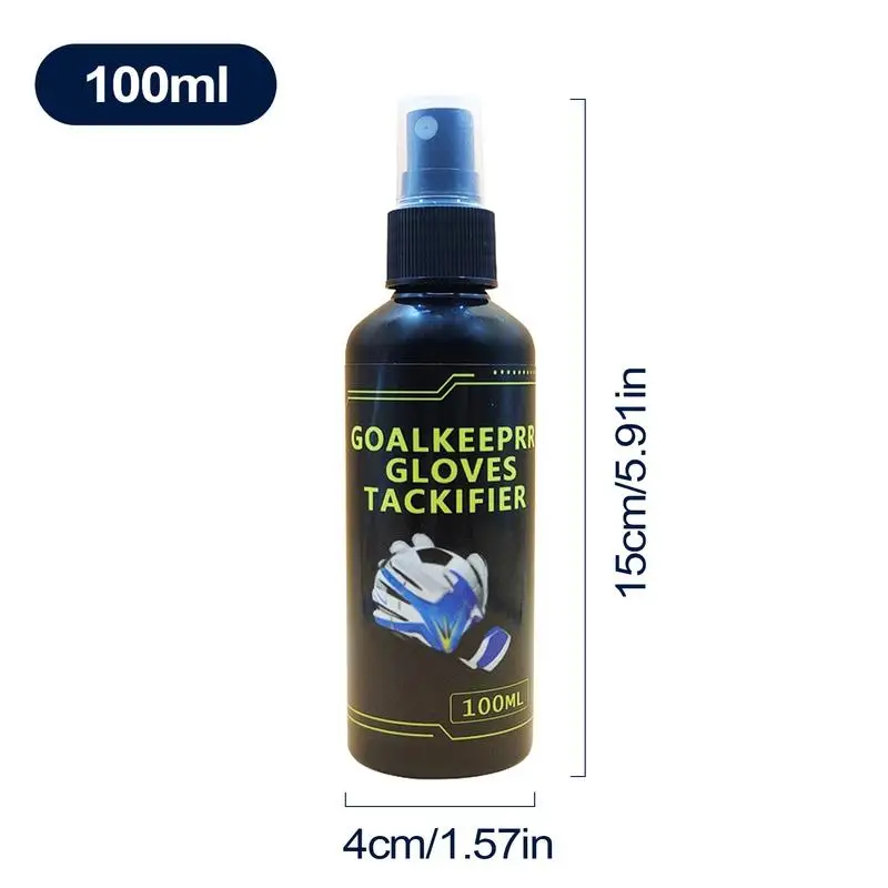 100ml luvas de goleiro de futebol aperto realce spray luvas de goleiro antiderrapante melhorado pegajoso antiderrapante suprimentos de futebol