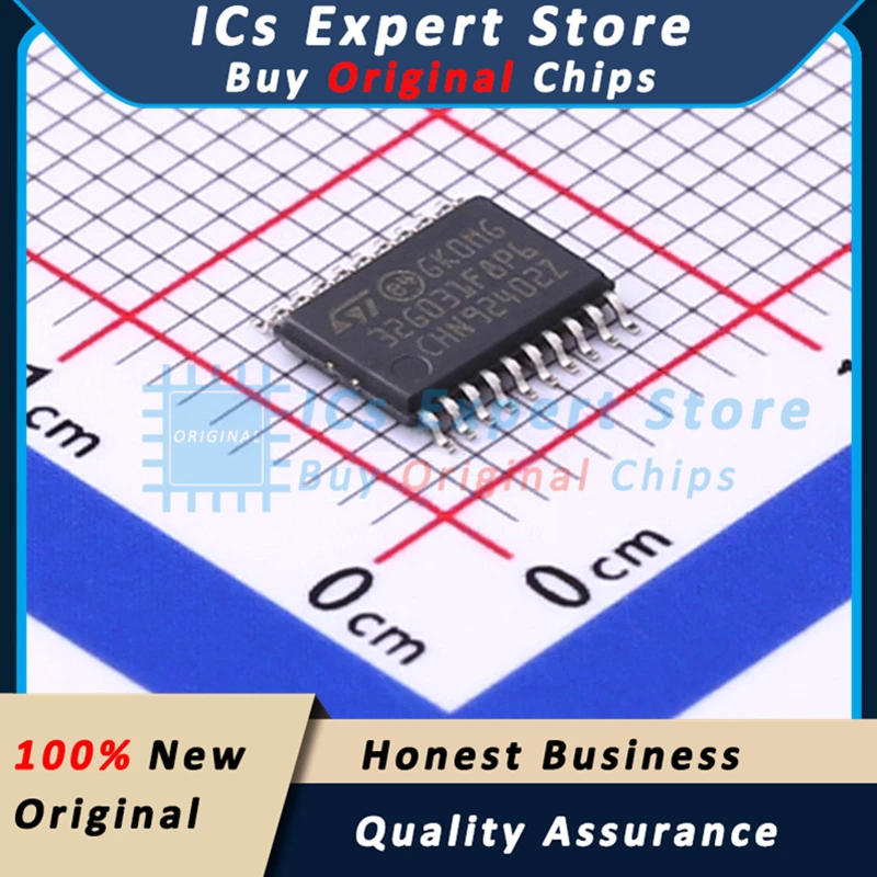 10PCS/LOT Orignal IC Chip STM32G031F8P6 64KB Flash Microcontroller MCU STM32G031F8P6 TSSOP-20