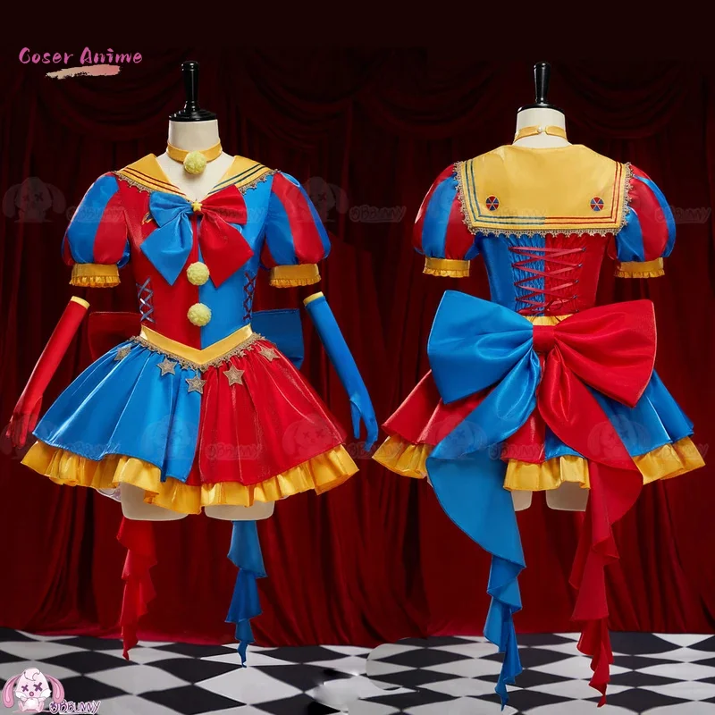 

Newly Pomni Cosplay Costume for Halloween Christmas Role Playing Party S-XL Newly Game Amazing Women Dress Lolita Costume