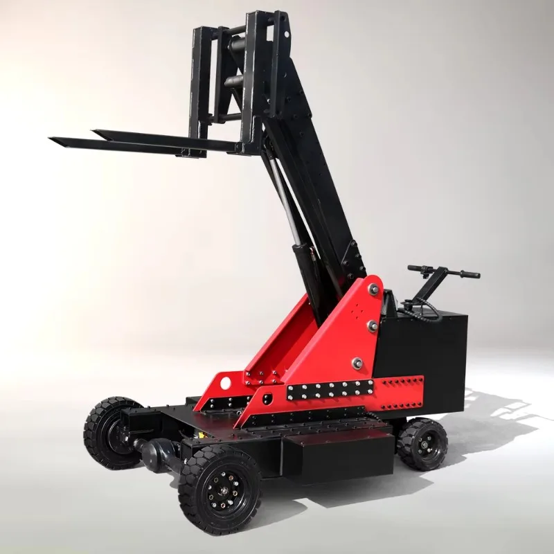 

FOB Customizable Multifunctional Hydraulic Electric Fork Lift Truck Off Road Electric Forklift Mini Electric Tank Forklift