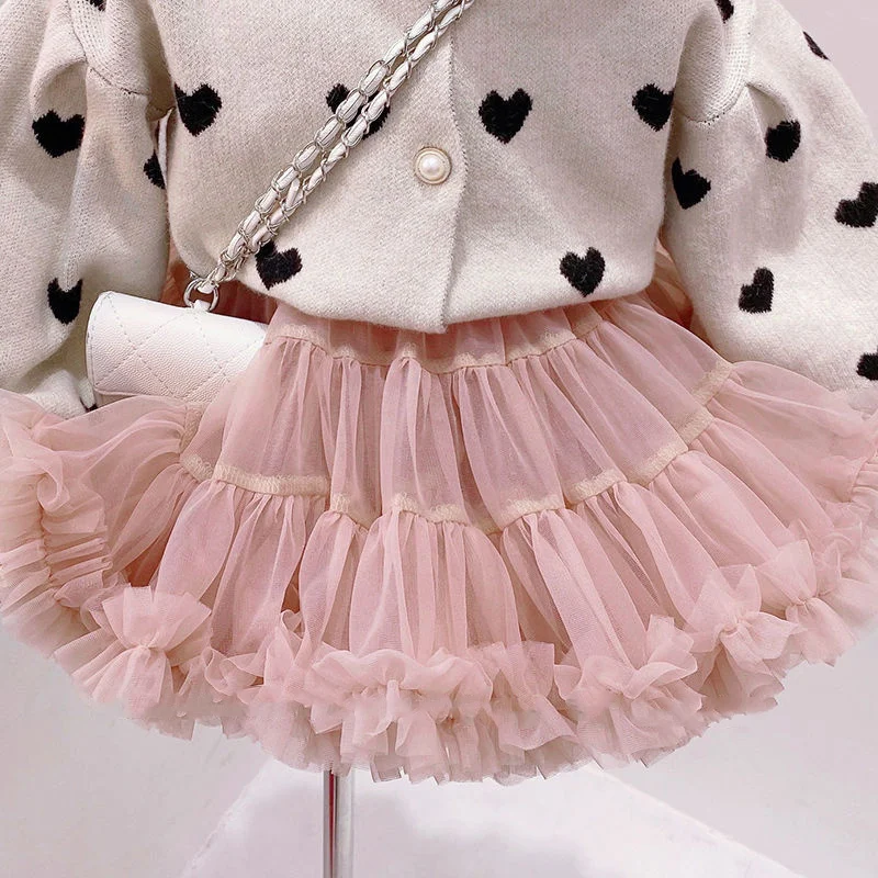 

Girl Dress Ballet Kids Tutu Skirts Cotton 2022 Pink Spring Autumn Ballerina Party Evening Gown Beach Dance Costume Children Clot