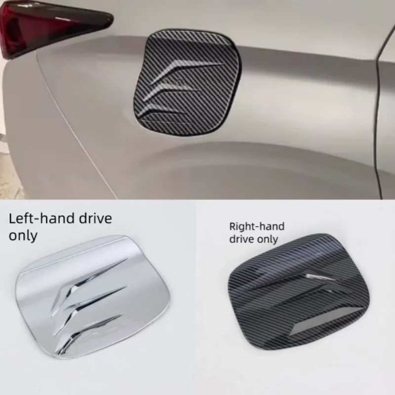 

For Mitsubishi Outlander 2023 2024+ Car Fuel Tank Cap Trim Cover Frame Auto Exterior Accessories Decoration Stickers