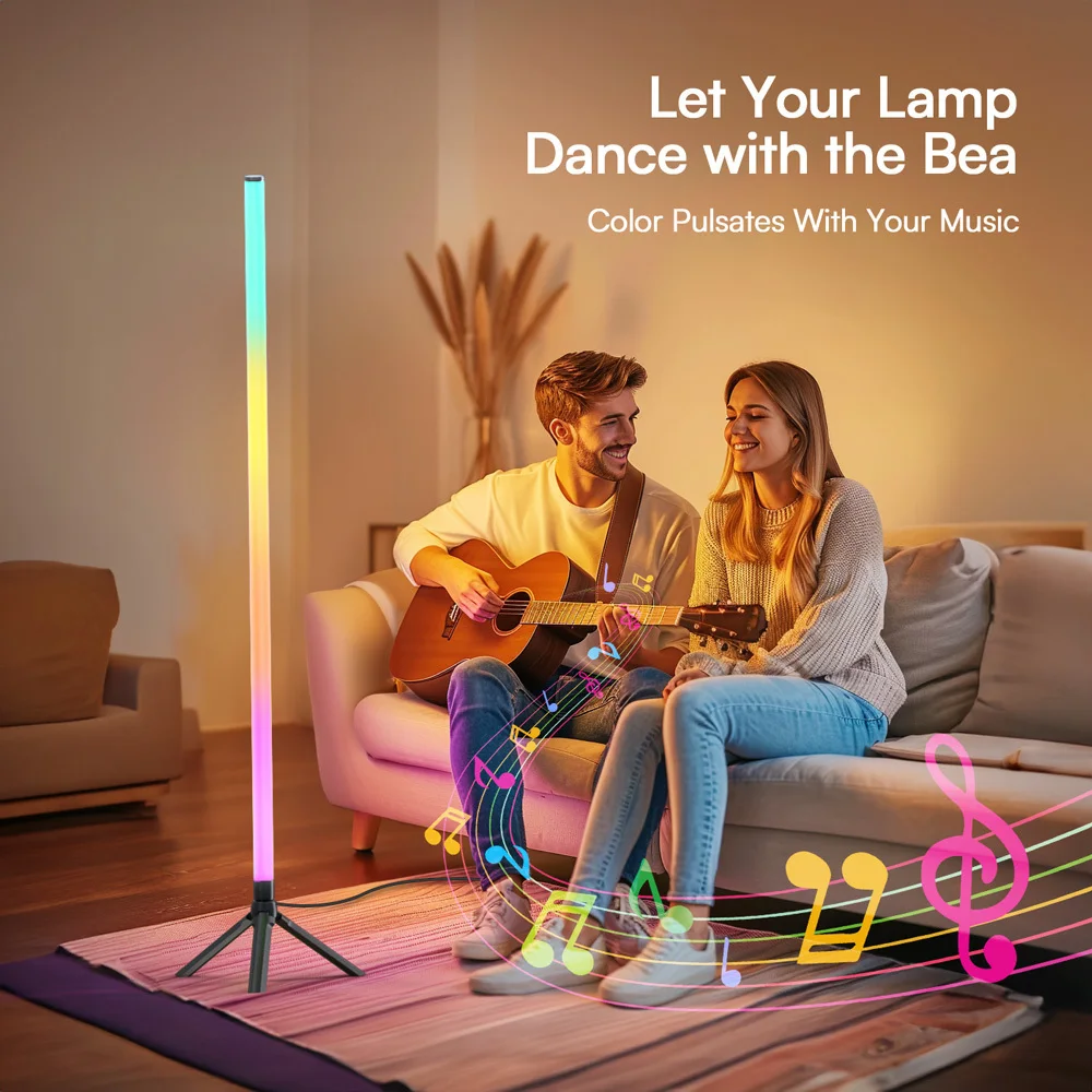 360° Smart RGB Corner Lamp: App/Remote Control, Music Sync, Easy Install for Living, Bedroom, Gaming Rooms